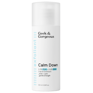 Geek and Gorgeous Calm Down - delikatny eksfoliator do twarzy z 4% kwasami PHA + BHA - 100 ml