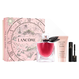 Lancome La Vie Est Belle L'Elixir zestaw woda perfumowana spray 50ml + La Vie Est Belle balsam do ciała 50ml + Hypnose Mini Mascara tusz do rzęs 2ml