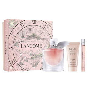 Lancome La Vie Est Belle zestaw woda perfumowana spray 50ml + woda perfumowana spray 10ml + balsam do ciała 50ml