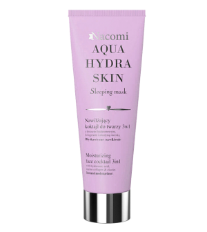 NACOMI Aqua Hydra Skin Moisturizing Face Cocktail 3in1 nawilżający koktajl do twarzy 3w1 - 85ml