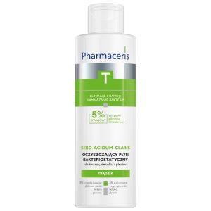 PHARMACERIS T SEBO-ACIDUM-CLARIS Oczyszczający płyn bakteriostatyczny - 190ml