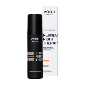 VEOLI BOTANICA REDNESS NIGHT THERAPY kojąco-rozświetlająca maska nocna na naczynka z azeloglicyną 2% i ekstraktem ze śliwki kakadu 1% 50 ml