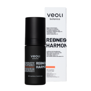 VEOLI BOTANICA REDNESS HARMONY kojąco-wzmacniający, lekki krem na naczynka ze stabilną witaminą C 2%, ekstraktem z dzikiego indygo 1% i ekstraktem z liści wąkroty azjatyckiej 1% 30 ml