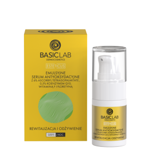 BASICLAB Emulsyjne Serum Antyoksydacyjne Rewitalizacja i Odżywienie - 30ml
