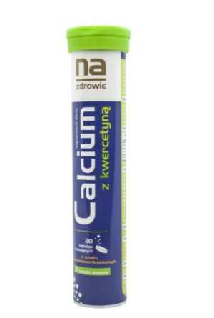 NA ZDROWIE Calcium z Kwercetyną - 20 Tabletek Musujących