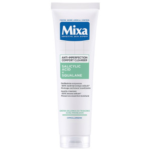 MIXA Comfort Cleanser żel oczyszczający do twarzy przeciw niedoskonałościom Kwas salicylowy + Skwalan 150ml