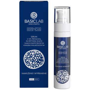 BasicLab ESTETICUS Serum Z Trehalozą 10% i Peptydem 5%  Nawilżenie i Wypełnienie - 50 ml