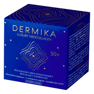 DERMIKA Luxury Neocollagen 50+ kolagenowy krem wzmacniający do redukcji zmarszczek na dzień i na noc 50 ml
