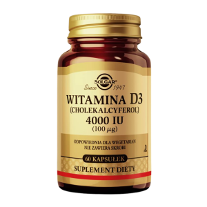 SOLGAR Witamina D3 4000 IU - 60 Kapsułek