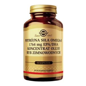 SOLGAR OMEGA 3 Potrójna Siła 1764 mg EPA/DHA - 50 Kapsułek