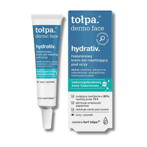 TOŁPA DERMO FACE HYDRATIV hialuronowy krem-żel nawilżający pod oczy 10 ml