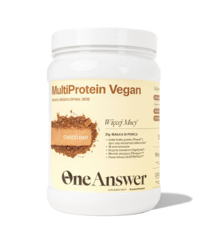 ONEANSWER MultiProtein Vegan Choco Bar Białko roślinne o smaku czekoladowym 450 g