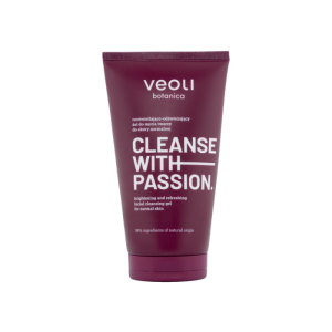 VEOLI BOTANICA CLEANSE WITH PASSION Rozświetlająco-odświeżający żel do mycia twarzy do skóry normalnej 150 m