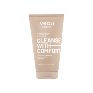 VEOLI BOTANICA CLEANSE WITH COMFORT – Nawilżająco-łagodzący żel do mycia twarzy do skóry suchej 150 ml