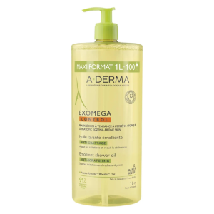 A-DERMA EXOMEGA CONTROL Zapobiegający Swędzeniu Olejek Emolientowy Do Mycia - 1000 ml