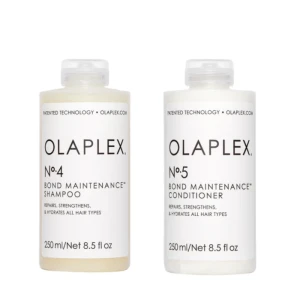 OLAPLEX Zestaw No. 4 Szampon Odbudowujący 250ml + No.5 Odżwyka Odudowująca - 250 ml