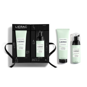LIERAC Zestaw Demakijaż i Oczyszczanie Maska Peelingująca - 75ml + Pianka Oczyszczająca - 50ml