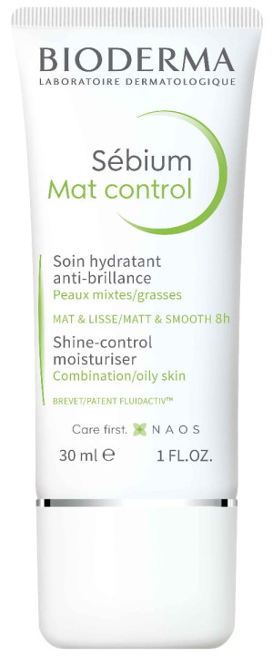 BIODERMA SEBIUM Matujący, Wygładzający Krem Nawilżający - 30 ml