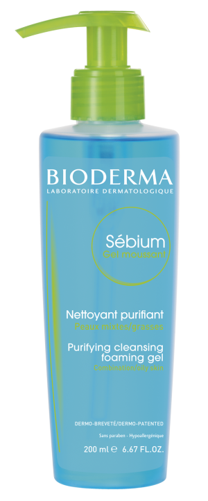 BIODERMA SEBIUM GEL MOUSSANT Antybakteryjny Żel Do Mycia Twarzy - 200 ml