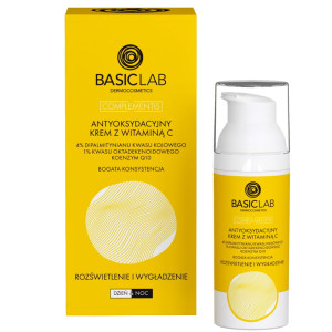BASICLAB Complementis antyoksydacyjny krem o bogatej konsystencji z witaminą C Rozświetlenie i Wygładzenie 50ml