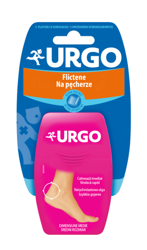 URGO Plastry Na Pęcherze Średni Rozmiar/Ultradyskretne