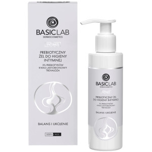 BASICLAB DERMOCOSMETICS INTIMIS PREBIOTYCZNY ŻEL DO HIGIENY INTYMNEJ 3% PREBIOTYKÓW, KWASEM LAKTOBIONOWYM, TREHALOZĄ, BALANS I UKOJENIE 200 ML