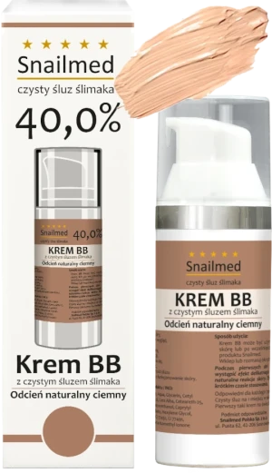 SNAILMED Krem BB Na Bazie Śluzu Ślimaka 40%, Ciemny - 30 ml