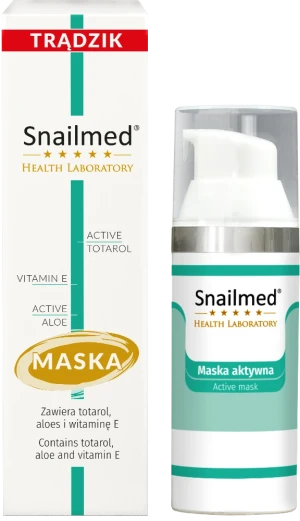 SNAILMED Przeciwtrądzikowa Maska Do Skóry Wrażliwej, z Totarolem i Aloesem - 50 ml