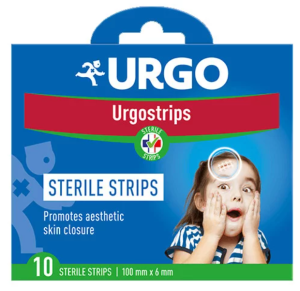 URGO URGOSTRIPS Samoprzylepne Paski Do Zamykania Ran 100 x 6 mm - 10 szt.