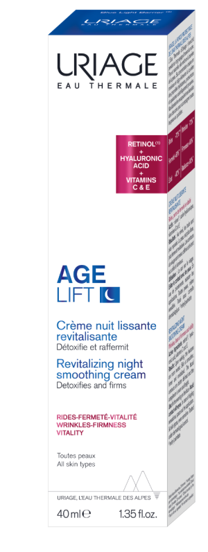 URIAGE Age Lift Wygładzający Krem Rewitalizujący Na Noc - 40ml