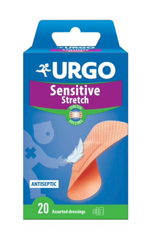 URGO Sensitive Stretch Opatrunki Dla Wrażliwej Skóry - 20 Opatrunków