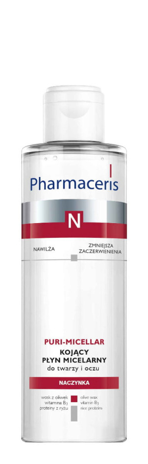 PHARMACERIS N PURI-MICELLAR Kojący Płyn Micelarny Do Twarzy i Oczu - 200 ml