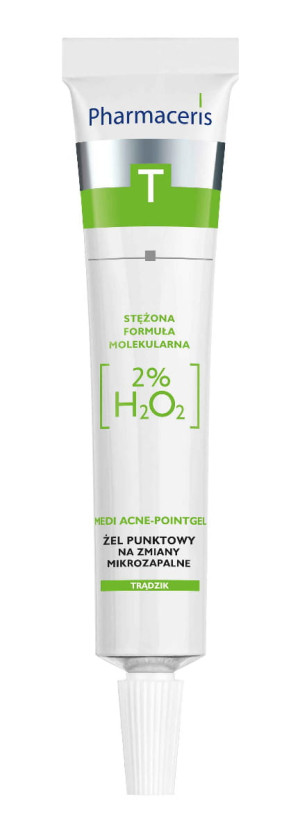 PHARMACERIS T MEDI ACNE-POINTGEL Żel Punktowy, 2% H 0 Na Miejscowe Zmiany Mikrozapalne - 10 ml