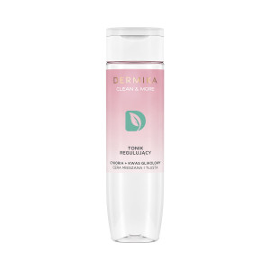 Dermika Clean & More tonik regulujący do cery mieszanej i tłustej Cykoria & Kwas Glikolowy 200ml