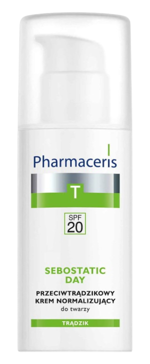 PHARMACERIS T SEBOSTATIC Przeciwtrądzikowy Krem Normalizujący Do Twarzy SPF20 - 50 ml