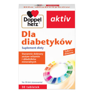 DOPPELHERZ AKTIV SUPLEMENT DIETY Dla diabetyków - 30 tabletek