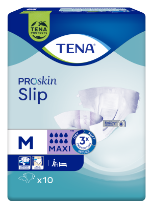 TENA SLIP ProSkin Maxi M Pieluchomajtki - 10 sztuk
