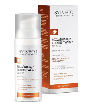 SYLVECO DERMO Krem Rozjaśniający Do Twarzy Na Noc - Przebarwienia - 50ml