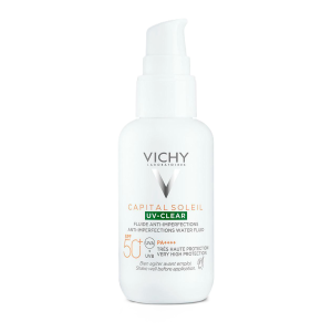 VICHY CAPITAL Soleil UV-CLEAR Fluid Przeciw Niedoskonałościom SPF50+ - 40ml