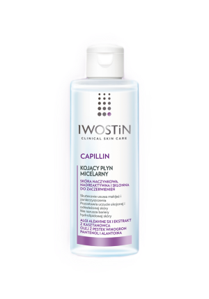 IWOSTIN Capillin Kojący Płyn Micelarny - skóra naczynkowa - 215 ml