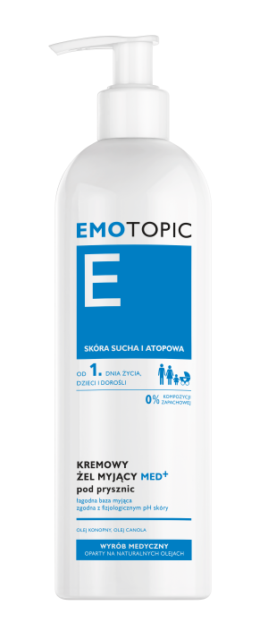 EMOTOPIC Kremowy Żel Myjący skóra sucha - 400 ml
