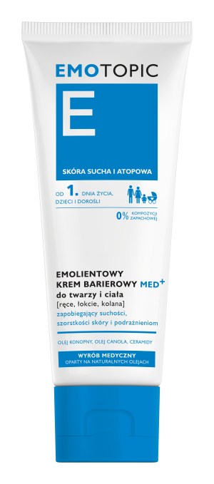 EMOTOPIC MED+ Emolientowy Krem Barierowy Do Twarzy - 75 ml