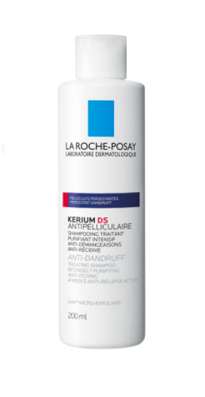 LA ROCHE-POSAY KERIUM Przeciwłupieżowy Szampon - Kuracja z LHA o Działaniu Mikrozłuszczającym - 200ml