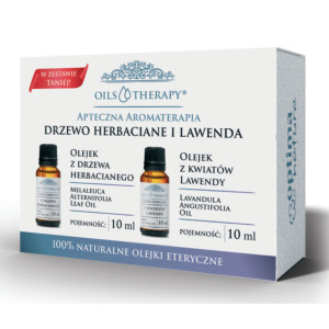 OPTIMA NATURA ZESTAW OLEJKÓW ETERYCZNYCH OILS&THERAPY Drzewo Herbaciane i Lawenda 2x10ml