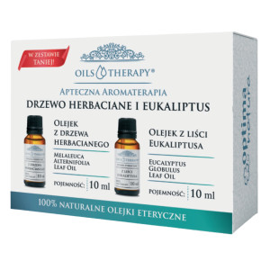 OPTIMA NATURA ZESTAW OLEJKÓW ETERYCZNYCH OILS&THERAPY Drzewo Herbaciane i Eukaliptus 2x10ml
