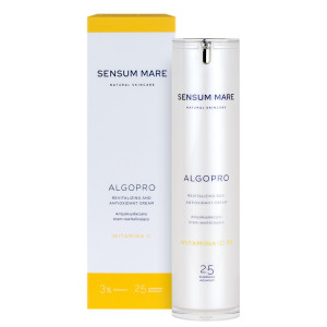 SENSUM MARE Algopro antyoksydacyjny rewitalizujący krem do twarzy z 3% witaminą C 50ml