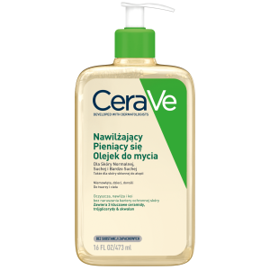 CERAVE Nawilżający Pieniący się Olejek do Mycia Twarzy I Ciała - 473ml