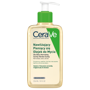 CERAVE Nawilżający Pieniący się Olejek do Mycia Twarzy I Ciała - 236ml