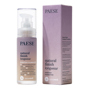 PAESE Nanorevit Natural Finish Foundation długotrwały podkład o naturalnym wykończeniu 02 Porcelain 30ml