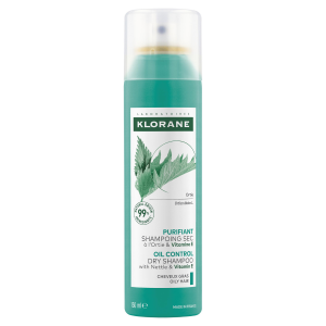 KLORANE Oil Control Dry Shampoo suchy szampon z pokrzywą i witaminą E 150ml